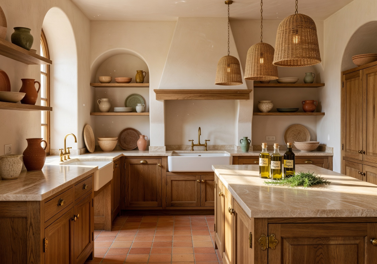 Luxury Mediterranean kitchen after DecorAI redesign
